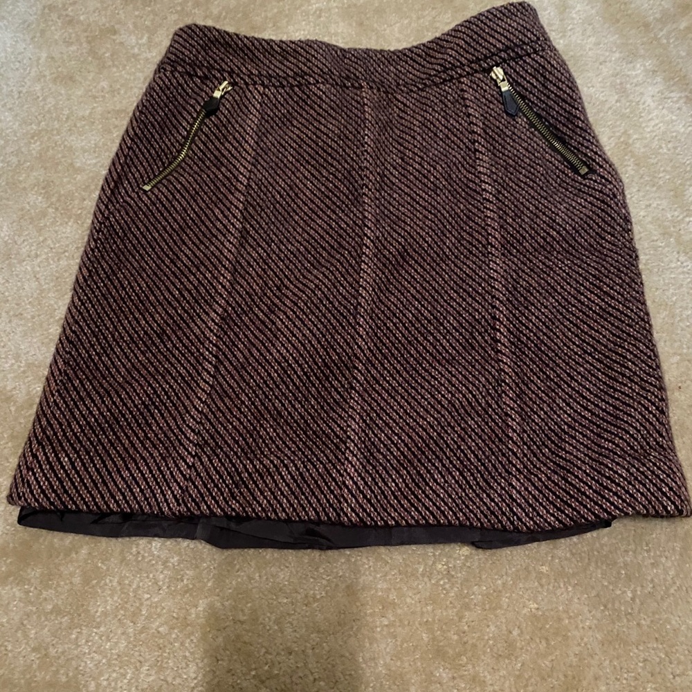 Wool mini skirt